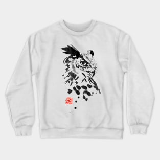 owl profile Crewneck Sweatshirt